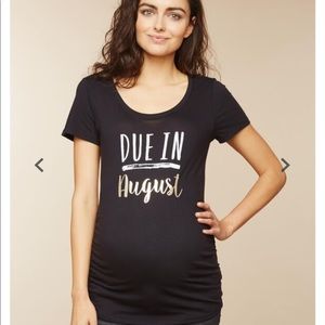 Due In August ™ Maternity Tee